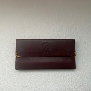 Authentic Cartier leather wallet